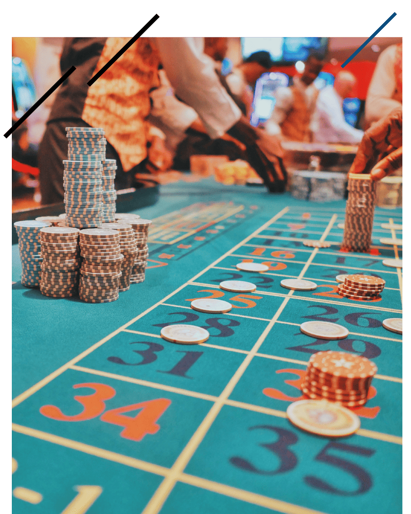 CWA-CasinoGamingInterior Craps table with casino chips